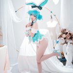 VOCALOID,初音ミク,兔女郎,项圈,fishnets,leotard,makeup,黑丝,non-nude