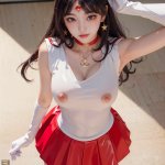 Lumieres,R-18,AI,スレンダー,コスプレ,巨乳,Realistic,セーラーマーズ,水手月亮,奇幻